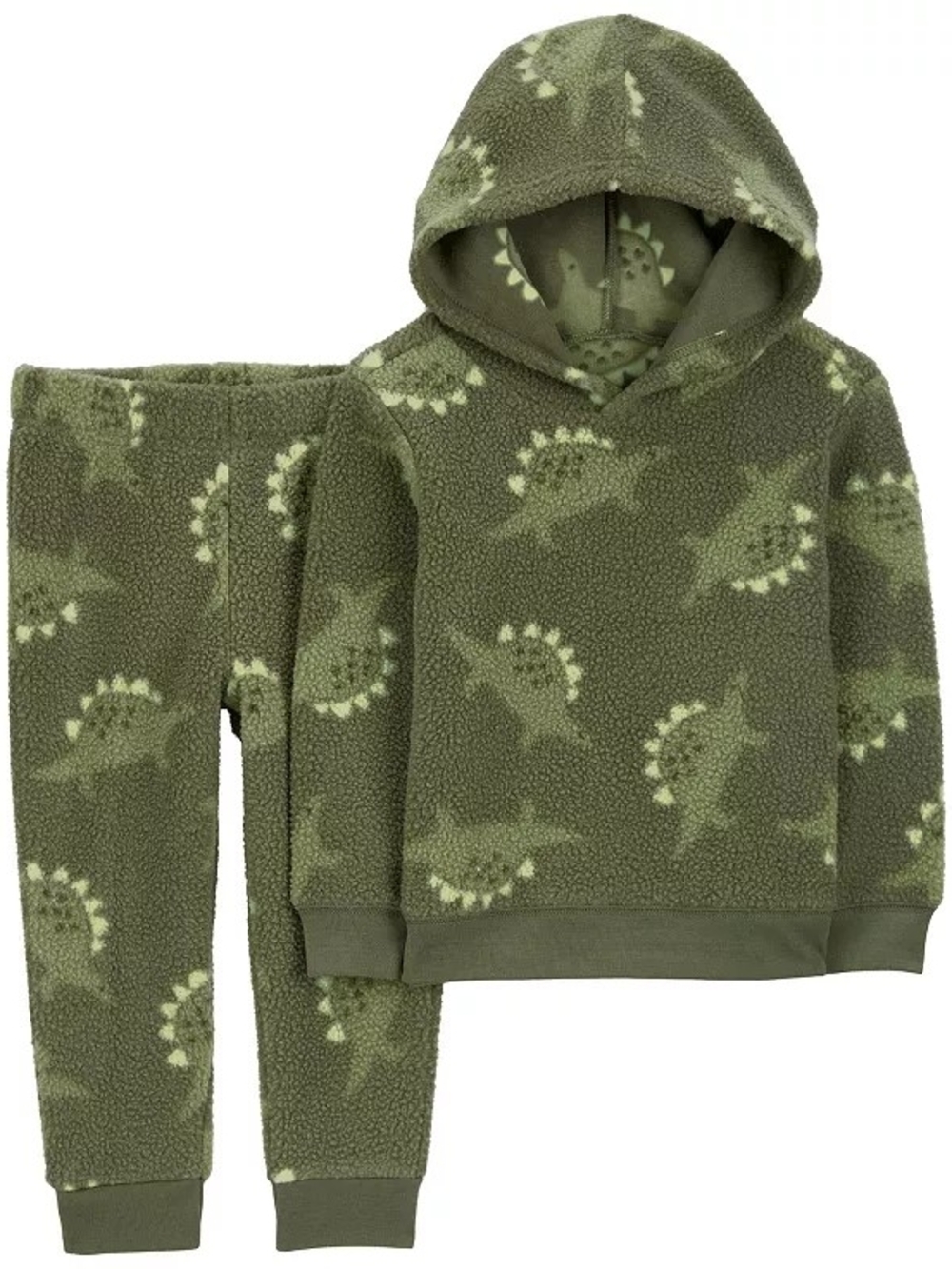 Carter's Toddler Boys Dinosaur-Print Fleece Hoodie & Pants Cozt 4t
